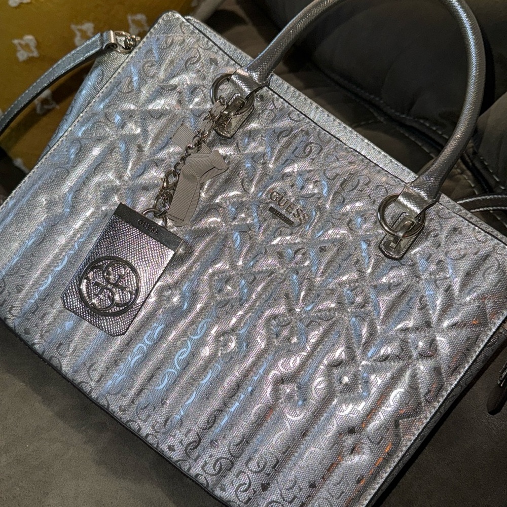 Guess silver bag